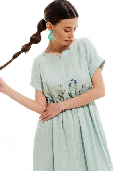 Платье ELLETTO 1003 мятный - фото 6