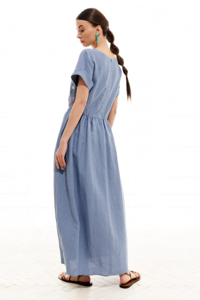 Платье ELLETTO 1003 сине-голубой - фото 5