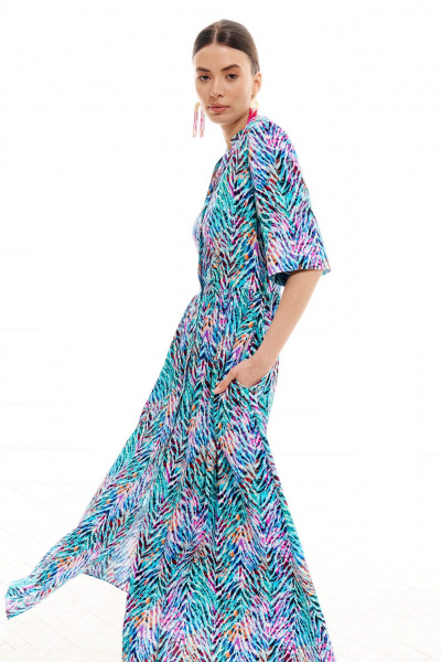 Платье ELLETTO 1008 мультиколор - фото 12