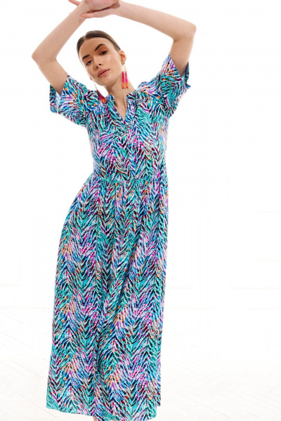 Платье ELLETTO 1008 мультиколор - фото 10