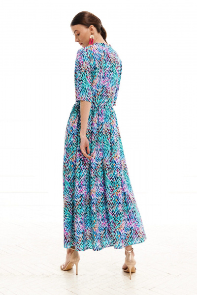 Платье ELLETTO 1008 мультиколор - фото 9