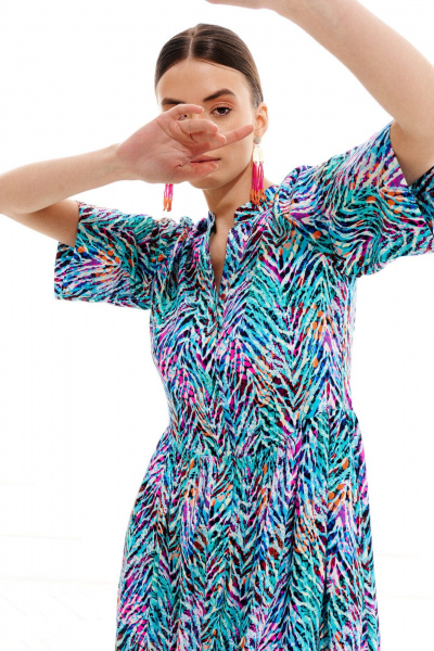 Платье ELLETTO 1008 мультиколор - фото 8