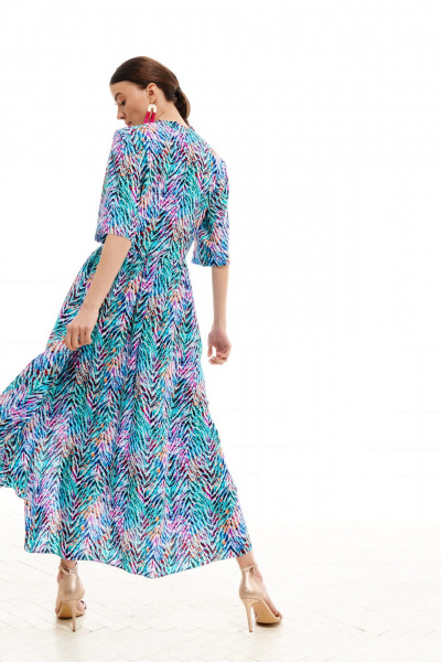 Платье ELLETTO 1008 мультиколор - фото 7