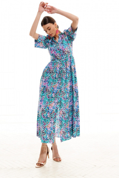 Платье ELLETTO 1008 мультиколор - фото 2