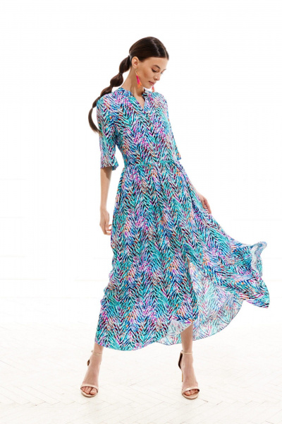 Платье ELLETTO 1008 мультиколор - фото 6