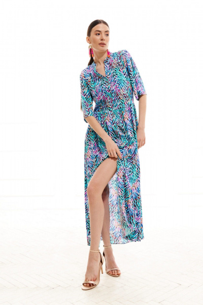 Платье ELLETTO 1008 мультиколор - фото 5