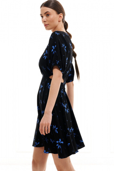 Платье ELLETTO 1018 черно-синий - фото 13