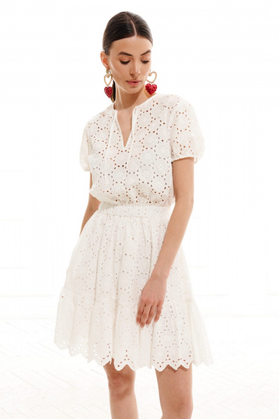 Платье ELLETTO 1020 белый - фото 25