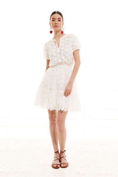 Платье ELLETTO 1020 белый - фото 20