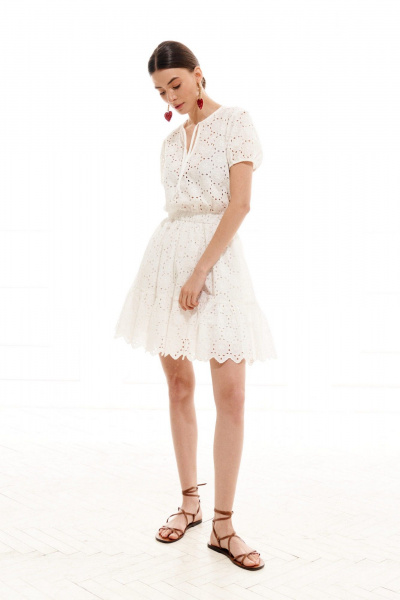 Платье ELLETTO 1020 белый - фото 19