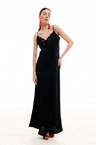 Платье ELLETTO 1022 черный - фото 1