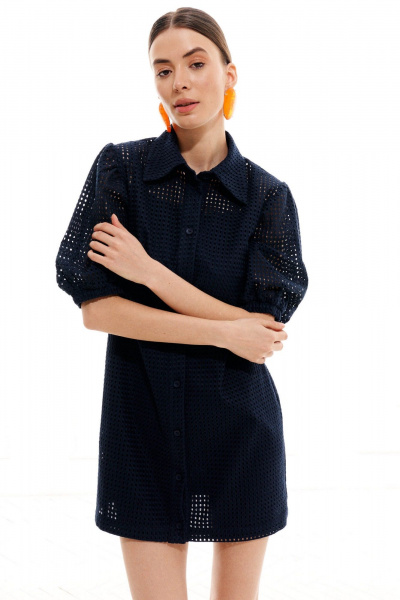 Платье ELLETTO 1024 синий - фото 6