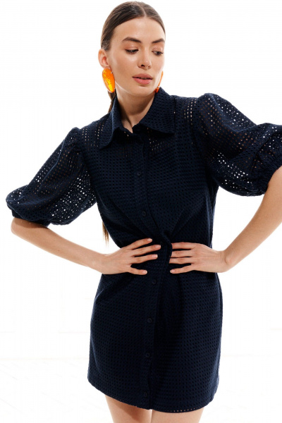 Платье ELLETTO 1024 синий - фото 1