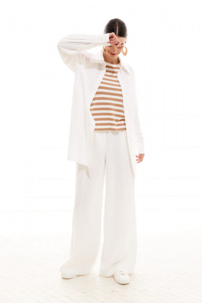 Блуза ELLETTO 3712 белый - фото 9