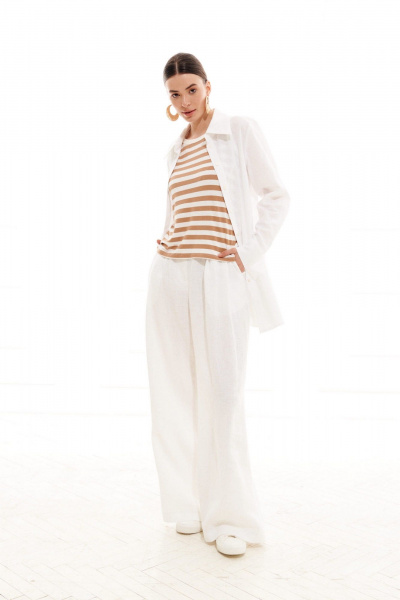 Блуза ELLETTO 3712 белый - фото 1