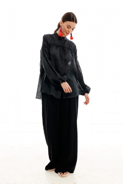 Блуза ELLETTO 3713 графит - фото 17