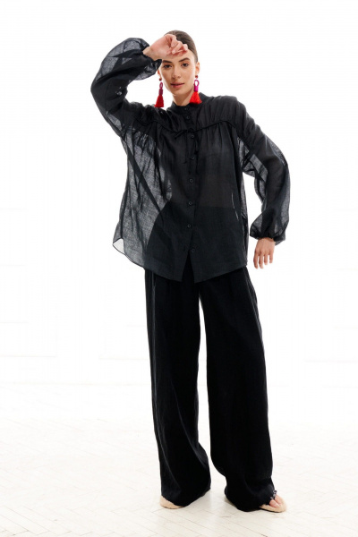 Блуза ELLETTO 3713 графит - фото 16