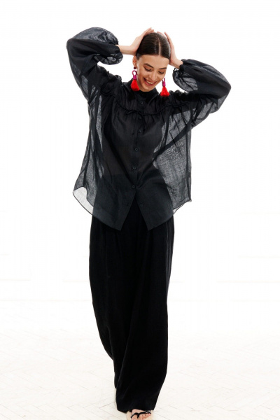 Блуза ELLETTO 3713 графит - фото 15