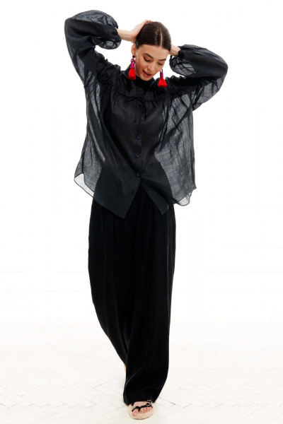 Блуза ELLETTO 3713 графит - фото 14