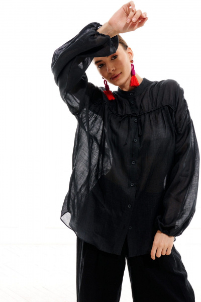 Блуза ELLETTO 3713 графит - фото 13