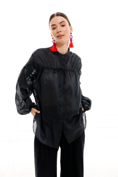 Блуза ELLETTO 3713 графит - фото 12