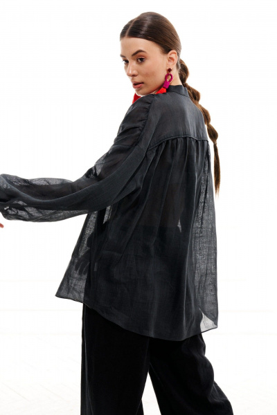 Блуза ELLETTO 3713 графит - фото 9