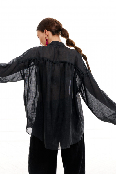 Блуза ELLETTO 3713 графит - фото 7