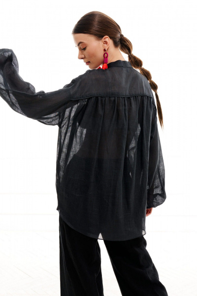 Блуза ELLETTO 3713 графит - фото 5