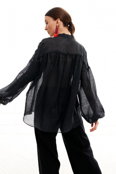 Блуза ELLETTO 3713 графит - фото 4