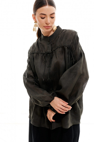 Блуза ELLETTO 3713 зеленый - фото 14