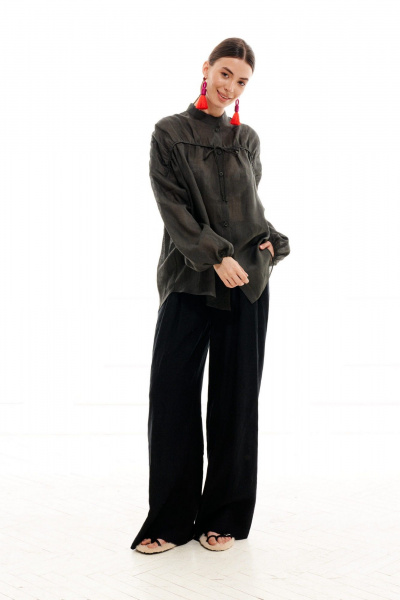 Блуза ELLETTO 3713 зеленый - фото 10