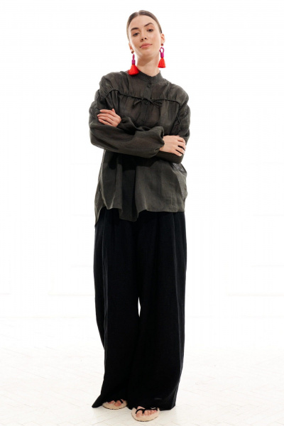 Блуза ELLETTO 3713 зеленый - фото 9