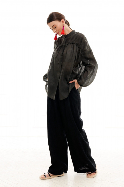 Блуза ELLETTO 3713 зеленый - фото 6