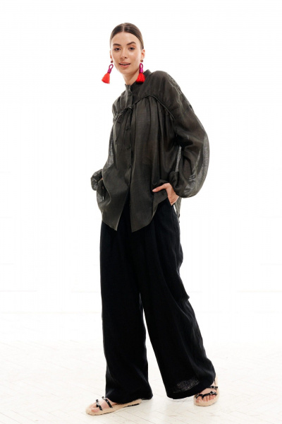 Блуза ELLETTO 3713 зеленый - фото 3