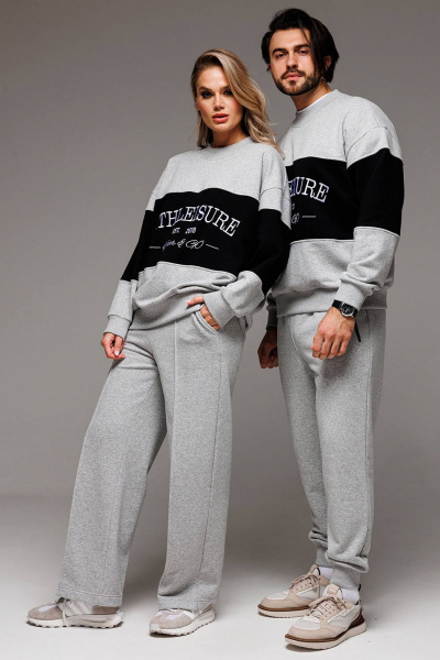 Спортивный костюм из трикотажа с вышивкой Athleisure GO F3062/50-04 - фото 5