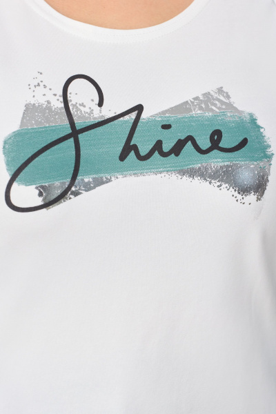 Трехпредметный комплект: жакет, топ и брюки из текстиля Мишель стиль 1133-2 изумруд - фото 7