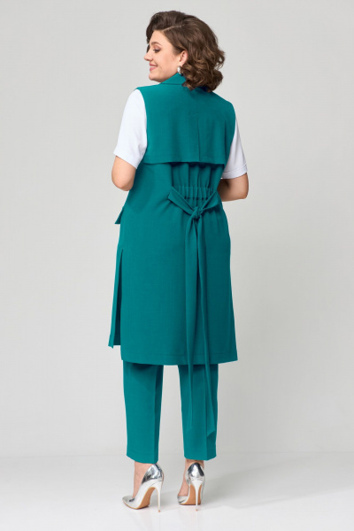 Трехпредметный деловой костюм: жакет, жилет, брюки Орхидея 1403-2 - фото 6