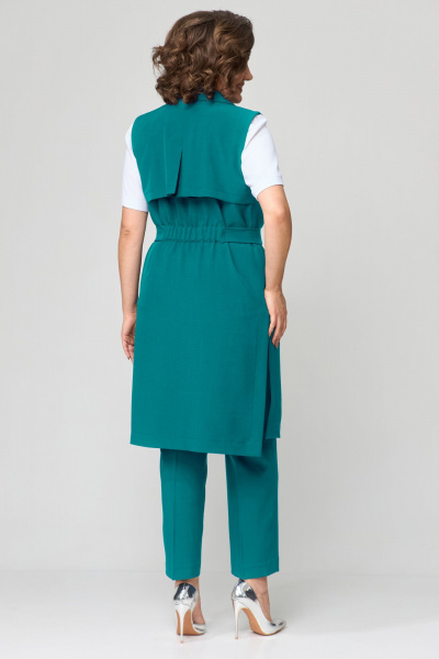 Трехпредметный деловой костюм: жакет, жилет, брюки Орхидея 1403-2 - фото 2