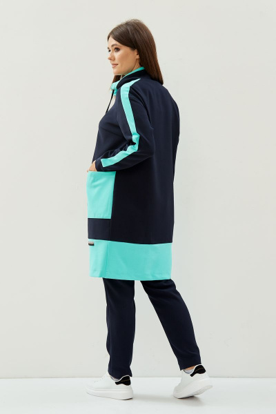 Брюки, кардиган ANASTASIA MAK 692 темно-синий - фото 5