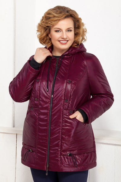 Куртка Ивелта плюс 873 темно-бордовый - фото 1