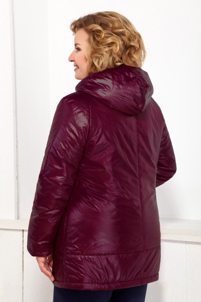 Куртка Ивелта плюс 873 темно-бордовый - фото 2