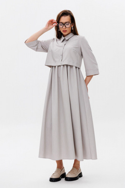 Платье NikVa 487-2 дымка - фото 3