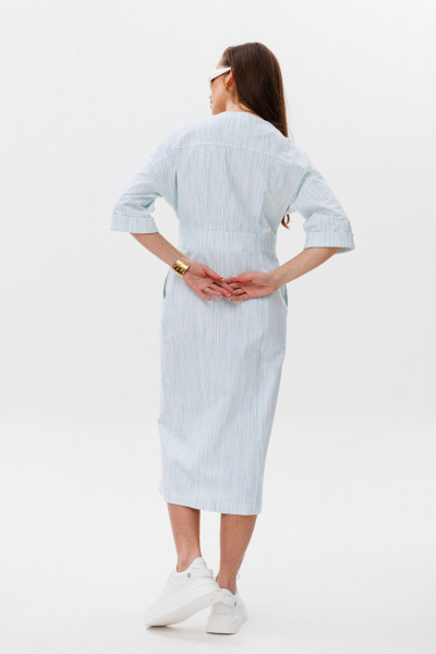 Платье NikVa 491-1 голубой_штрихи - фото 6