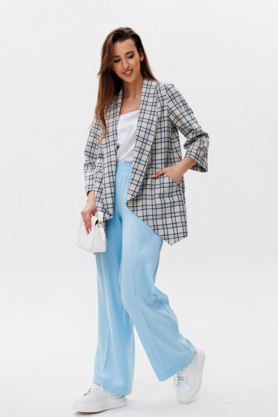 Брюки NikVa 498-1 голубой - фото 7