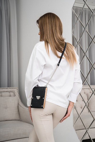 Сумка Because COLIBRI BLACK CROCO - фото 9