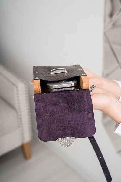 Сумка Because COLIBRI BORDO CROCO - фото 13