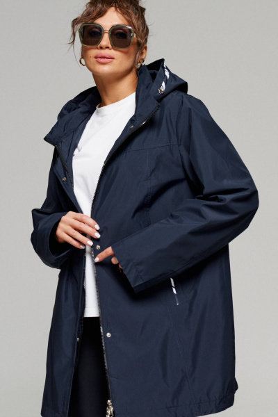 Куртка Beautiful&Free 6176 темно-синий - фото 3