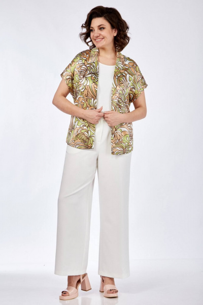 Комплект блуза с коротким рукавом и широкие брюки на лето Matini 1.1768 - фото 11