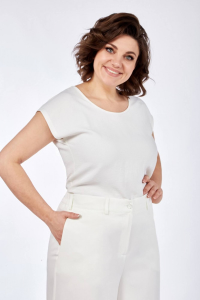 Комплект блуза с коротким рукавом и широкие брюки на лето Matini 1.1768 - фото 4