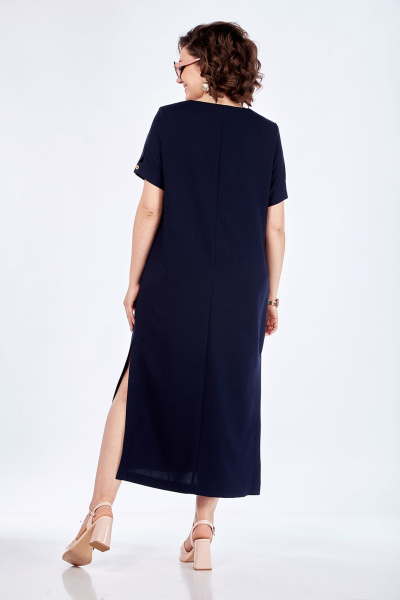 Платье прямого силуэта с вышивкой и втачными рукавами Jurimex 3080 - фото 8